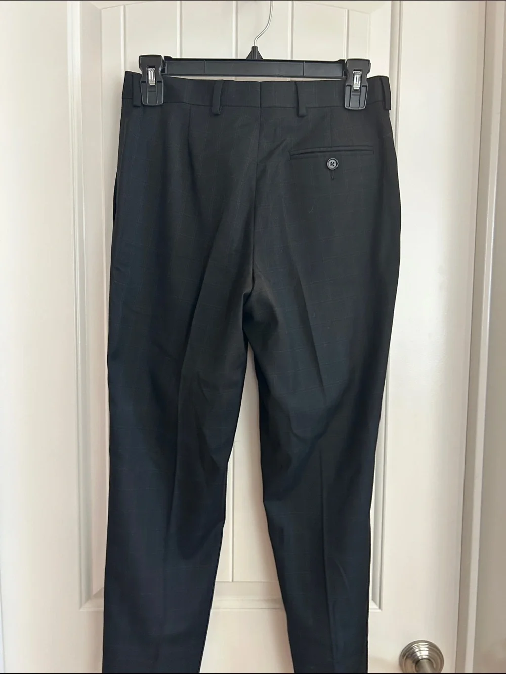 Ralph Lauren Black Dress Pants with Subtle Stripe Lining
